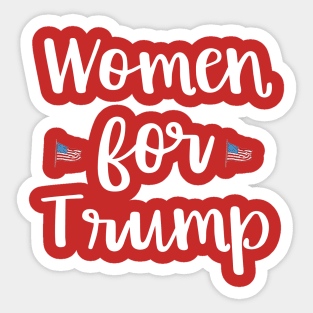 Women for Trump Proud Female Support the President Sticker